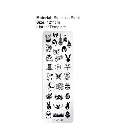 Nail Art for Women - Stainless Steel Christmas Snowflake Templates & DIY Design Stamps - Buy Online on GoSupps.com