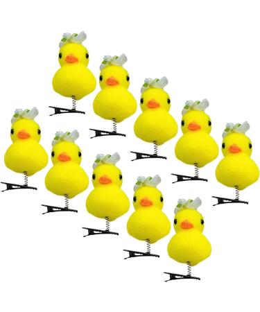 Fun Duck Hair Pins - Vibrant Yellow Duck Hairpin Set | Yellow Duckling Hair Clip Cartoon Hair Accessories for Children Kids - Buy Online on GoSupps.com