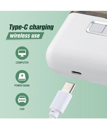 Automatic Electric Nail Clipper Type C Rechargeable Safety Fingernail Trimmer with 2 Speeds Nail Scraps Storage for Baby Children Adult Seniors - Buy Online on GoSupps.com