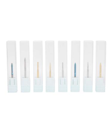 Manicure Nail Drill Bits Set Nail Polishing Head Tungsten Alloy Grinding Head for Polishing with Complete Functions Gel Removal Dead Skin Exfoliation for Home and Salon Use