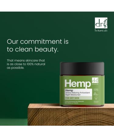 Dr Botanicals - Hemp Antioxidant & Anti-Stress Moisturizing Night Cream - 60ml - Buy Online on GoSupps.com
