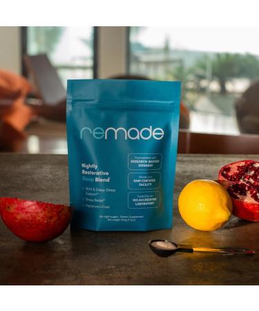 Remade Natural Sleep Aid Without Melatonin - Ashwagandha L Theanine Apigenin Glycine - Buy Online on GoSupps.com