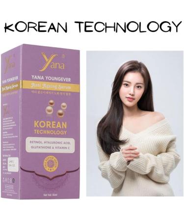  Yana Yana Youngever Vitamin C Serum Plus With Hyaluronic Acid Serum Retinol Vitamin C Serum For Face Anti Aging Serum Skin Clearing Brightening Serum For Dark Spots Naturals Ageless By Korean Technology - Buy Online on GoSupps.com