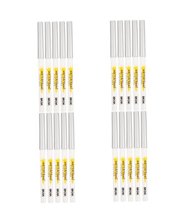 DOITOOL 20 Pcs White Lying Silkworm Pen Eyeshadow White Eyeliner Eye Shadow Cosmetics Matte Tool Girl