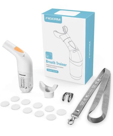 FIGERM Breathing Trainer - Lung Health Fitness Exerciser | Drug-Free Solution - Buy Online on GoSupps.com