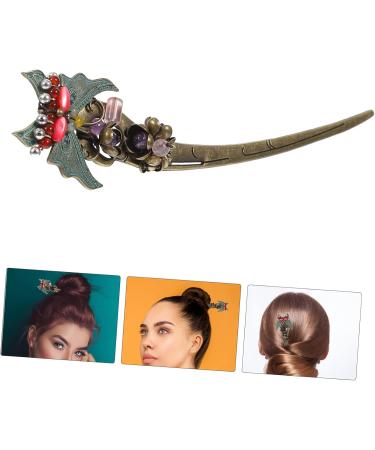 minkissy Japanese Hair Pin 1pc Metal Hairpin Hair for Women Accessories Hair Chopsticks for Women Vintage Hair Chopsticks Metal Book Marker Chinese Hair Fork Flower Bookmark Wedding Bride - Buy Online on GoSupps.com