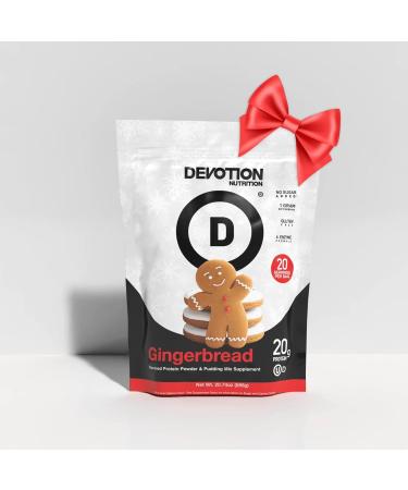 Devotion Nutrition Protein Powder Gingerbread 20g Whey Isolate & Casein Protein Blend No Added Sugar Low Carb Gluten-Free Keto-Friendly 1g MCT Kosher 20 Servings - Buy Online on GoSupps.com