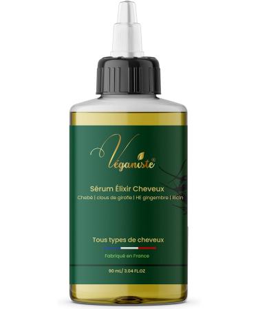 Veganist | Very fast serum with chebe powder 90 mL organic hair growth oil with castor oil and ginger vegan elixir frizzy dry brittle hair all types with applicator - Buy Online on GoSupps.com