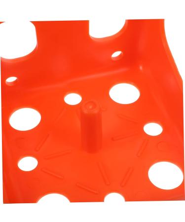 BESPORTBLE 2pcs Cattle and Sheep Lick Brick Box Plastic Tray Livestock Feeder Poultry Breeding Equipment Animal 16.6x16.6cm Orange - Buy Online on GoSupps.com