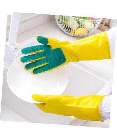 3 Pairs Scouring Pad Housework Kitchen Cleaning Dishwashing/653 Sx2pcs Yellowx2pcs - Buy Online on GoSupps.com