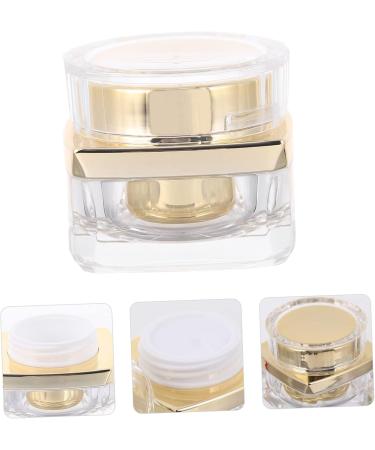 Mikinona 1pc Cream Empty Cosmetic Jars Sample Holder Face Cream Pot Jars Face Cream Containers Cream Empty Jars Reusable Bottle Creami Lotion Practical Cream Bottle Acrylic 4.6x4cm Golden - Buy Online on GoSupps.com