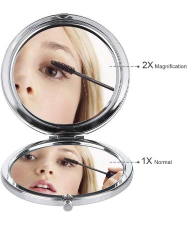 La Vogue Daisy Pattern Perfume Compact Mirror for Women - Portable Handbag Makeup Mirror - Buy Online on GoSupps.com