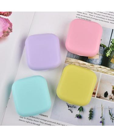 Laurag Candy-Colored Portable Contact Lens Container with Tweezers & Suction Rod - Easy Small Matte Finish for International Shipping - Buy Online on GoSupps.com