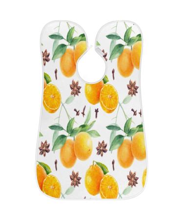 Orange Beard Bib Apron | Non-Stick Waterproof Hair Catcher for Men | Shaving & Trimming Cape with Suction Cups | Perfect Grooming Gift - Buy Online on GoSupps.com