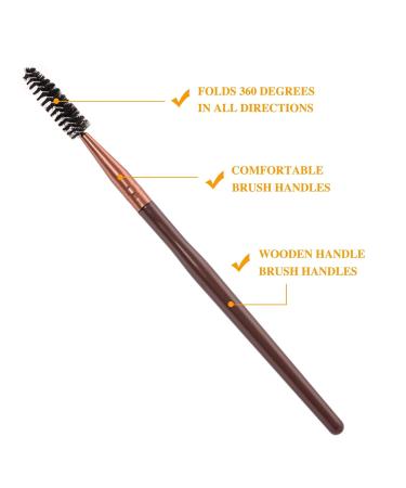 12PCS Mascara Brush Wands Set - Eyelash & Eyebrow Spoolies for Makeup | Long Handle Lash Brush Applicators | Perfect for Lash Extensions & Brow Grooming - Buy Online on GoSupps.com