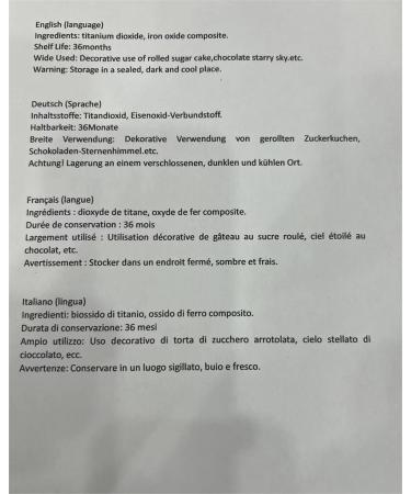 E-Concrete Edible Glitter - 8 Vibrant Colors for Food Drinks & Desserts | 3G/Bottle Edible Glitter Dust for Frosting Pies & Cupcakes - Buy Online on GoSupps.com