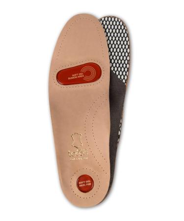Full-Length Orthotic Shoe Insoles Inserts Tacco Gel-Deluxe | Ecologically Tanned Leather | Arch Support Footbed with Bunion and Heel Gel Pads | Made in Germany (45 EUR/US M12) 45 EUR / US M12 - Buy Online on GoSupps.com