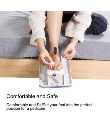 Multifunctional Pedicure Footrest with Light | Essential Stand for Cutting & Polishing | DIY Manicure Studio Tool - Buy Online on GoSupps.com