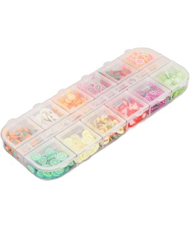 Fruit Nail Glitter Sequin Decorative 5 Boxes Fruit Nail Art Glitter for Party - Buy Online on GoSupps.com