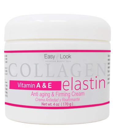 Collagen Elastin Cream - Anti-Aging & Firming Vitamins A & E | 4oz 2 Pack - Shop Internationally - Buy Online on GoSupps.com