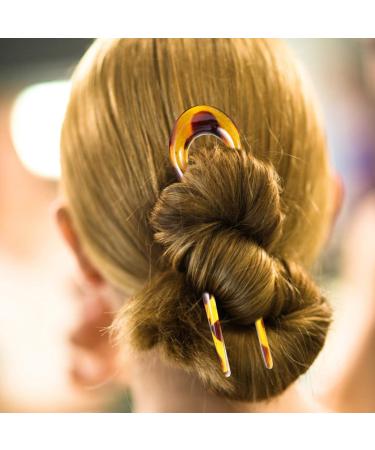 Frcolor 3Pcs U-Shaped Hair Forks - Chinese Style Hair Clips & Pins for Stylish Women | Elegant Hair Jewelry Accessories - Buy Online on GoSupps.com