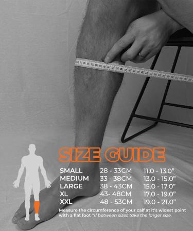 Bearhug Bamboo Calf Compression Sleeve - Shin Splints Support for Men and Women - XXL Twin Size - Buy Online on GoSupps.com