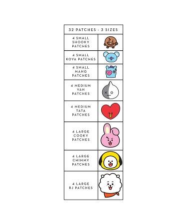 BT21 Brilliant Skin Hydrocolloid Acne Patches with Zinc (32 Patches) by The Cr me Shop - Buy Online on GoSupps.com