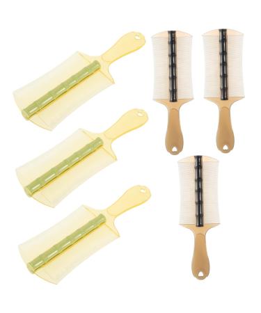 Peigne Antipelliculaire Double Face 6 Pi ces Manche Ergonomique Plastique pais Haute Densit limination Pellicules Cuir Chevelu Sec Toilettage Gar on et Filles Adultes Animaux