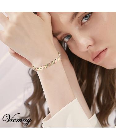 Vicmag Copper Magnetic Bracelet for Women Men - Adjustable Size, Ultra Strength Magnets, 99.9% Pure Copper - Gift Box Included - Buy Online on GoSupps.com