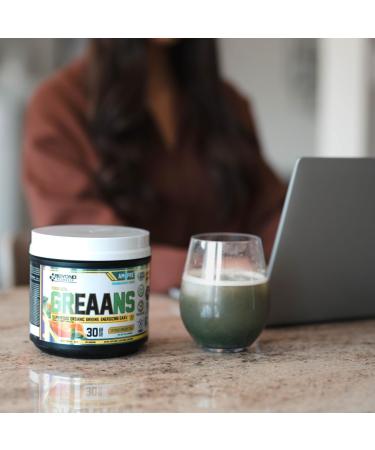 Beyond Yourself - GrEAAns Superfood Greens and EAA Blend | 4000mg Organic Superfood 2625mg Vegan EAAs | Sugar-Free Zero Calories No Synthetic Additives | Optimizes Health Performance and Recovery | Mixed Berry - Buy Online on GoSupps.com