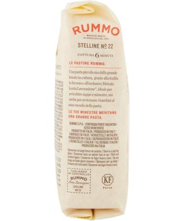  Rummo Rummo Pasta Stelline N 22 Pack of 16 Italian pasta made from durum wheat semolina 500 g + 1 can of 330 ml peach iced yoga tea - Buy Online on GoSupps.com