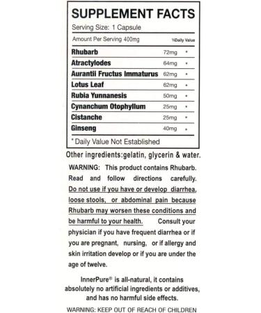FAR LONG InnerPure Detox Cleanse Weight Loss Program | 6 Herbs Dietary Supplement for Women | Promotes Digestive & Skin Health | 60 Capsules - Buy Online on GoSupps.com