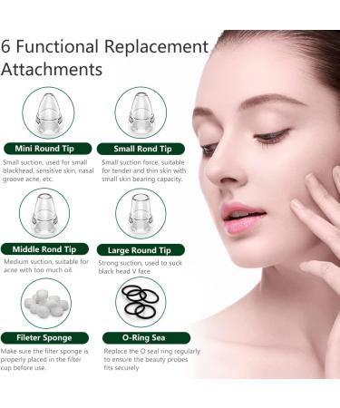 Electric Blackhead Remover Vacuum Pore Cleaner with 3 Lights Phototherapy - USB Rechargeable Suction Tool for Facial Nose Cleansing - Buy Online on GoSupps.com