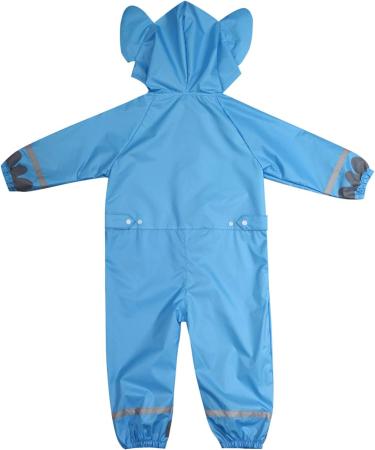 De feuilles Kids Button Rain Suit 7-9 Years Blue Elephant - Buy Online on GoSupps.com