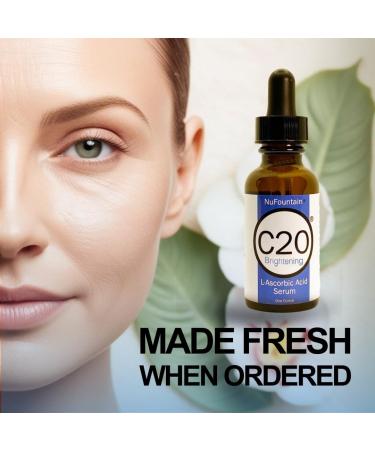 NuFountain C20 SUPER 3-pack. HAND CRAFTED 3 1-Ounce Bottles of 20% L-Ascorbic Acid C Serum - Buy Online on GoSupps.com