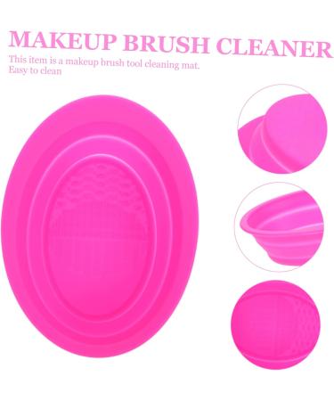 MAGICLULU Cleaning Pad Makeup Egg Brush Cleansing Pad Makeup Tools Silicon Brush Cleaner Silicone Cleaning Brush Makeup Scrubber Bowl Washers Cleaning Box Makeup Brush Silica Gel 14.5x11cm Rosy - Buy Online on GoSupps.com