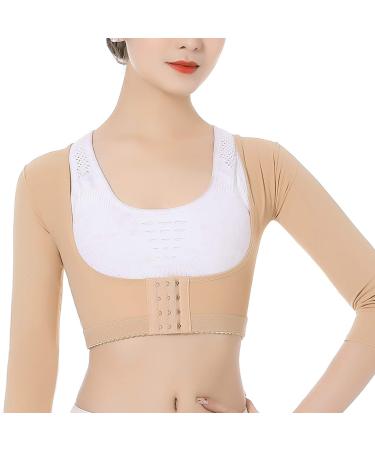 Bra Shapewear Women Upper Arm Shaper Compression Sleeves Upper Arm Shaper Shapewear for Women Sleeves Posture Corrector Slimmer Compression(L)