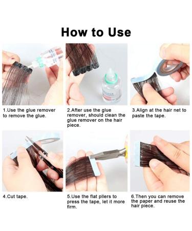 3 Yards Hair Extension Adhesive Glue Strips Wig Tape No Shine Double-Sided Hair Bonding Beauty Tool Waterproof Nano for Toupee Hairpiece - Buy Online on GoSupps.com