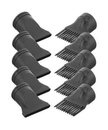 DRESSOOS 10pcs Hair Styling Tips Hair Dryer Nozzles and Combs Blow Dryer Nozzle Attachment Universal Hair Dryer Nozzle Hair Blower Dryer Brush Blow Dryer Comb Flat Nylon Styling Brush
