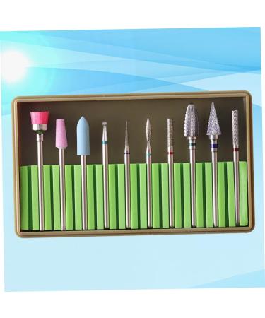 Ipetboom 1 Set Artificial Nails Nail Grinding Polisher Ceramic Tools Gel Nails Bit Manicure Drill Bits Nails Gel Polish Remover Ceramic Nail File Nail File Bits Manicure Nail Drill Electric 5x1cm Green - Buy Online on GoSupps.com