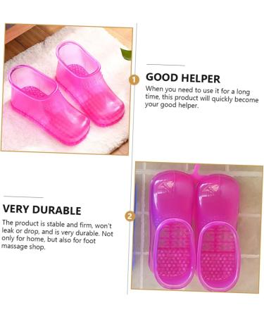 CORHAD 1 Pair Foot Bath Shoes Foot Bathing Shoes Foot Washing Shoes Foot Soak Shoes Foot Soak Bucket Boots Foot Bath Tool Foot Bath Boots Foot Soaking Shoes Foot Soaking Boots 26.3x11cm Rosy - Buy Online on GoSupps.com