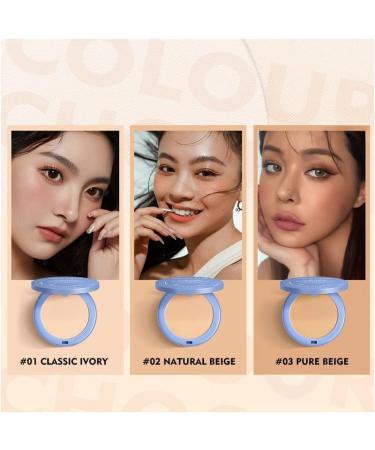 Generic Gagk Pressed Powder Oil Control Face Pressed Powder Gagk Matte Perfection Pressed Powder Dry and Wet Set Makeup and Natural Concealer Long Lasting Waterproof Powder Delicate Silky (#01) - Buy Online on GoSupps.com