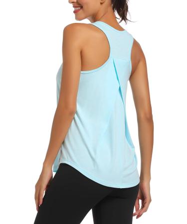 HLXFHB Women's Workout Tank Top - Sky Blue, S - Buy Online on GoSupps.com