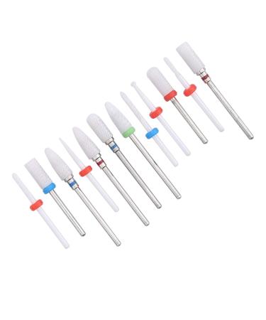 Milling Cutter Files Ceramic Drill Bit Shank Milling Cutter Metal Polishing Tool Manicure Store for Beauty Salon - Buy Online on GoSupps.com