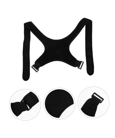 FELTECHELECTR Belt Holder Brace Shoulder Rest Back Straightener Back Support Belt Black Polyester - Buy Online on GoSupps.com
