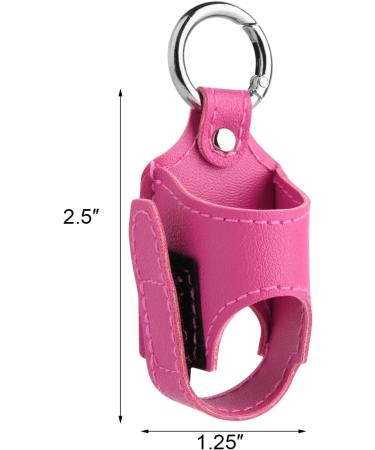 Beautyflier Asthma Inhaler Holder - PU Leather Travel Handy Holder for Adults and Kids (Light Rose Red) - Buy Online on GoSupps.com