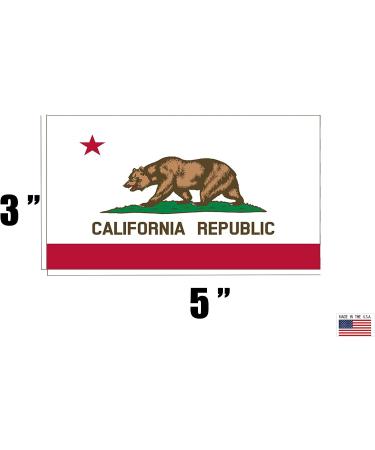 California State Flag Auto Decal CA Republic Bumper Sticker (3x5) - Buy Online on GoSupps.com