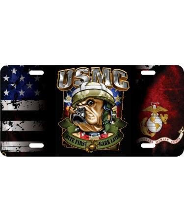 Mitchell Proffitt US Marine Corps USMC Bull Dog Bite First License Plate