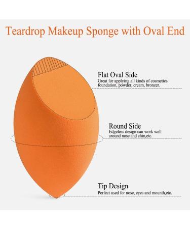 BAIMEI Makeup Sponges & Kabuki Brush Set - Latex-Free Dual Use Beauty Blender for Flawless Powder & Liquid Foundation Application - Buy Online on GoSupps.com