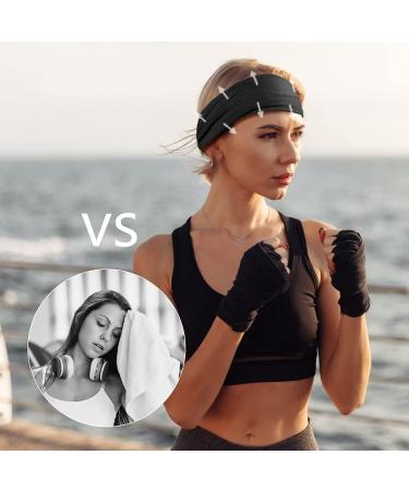 Flintronic 6-Pack Women's Sports Headbands - Cotton Stretch Wicking & Multi-Colored for Yoga Running & Fitness - #1 Dark Color - Buy Online on GoSupps.com